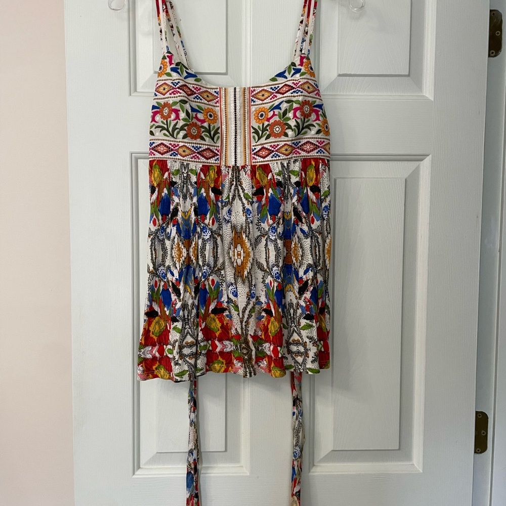Colorful Floral Sleeveless Top by One September